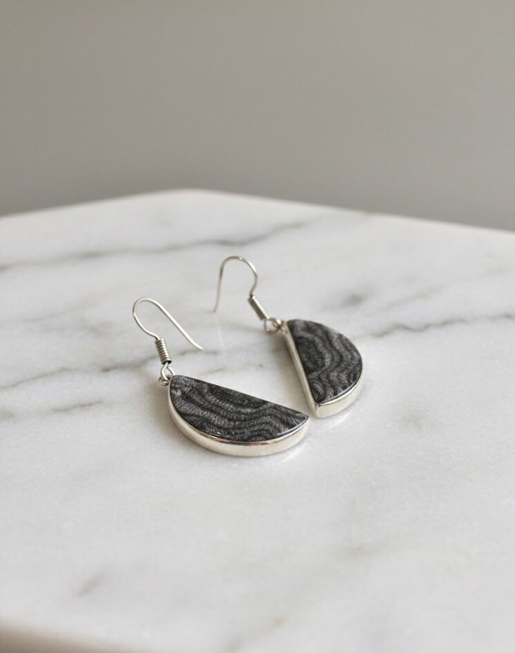 Grey Glam Earrings