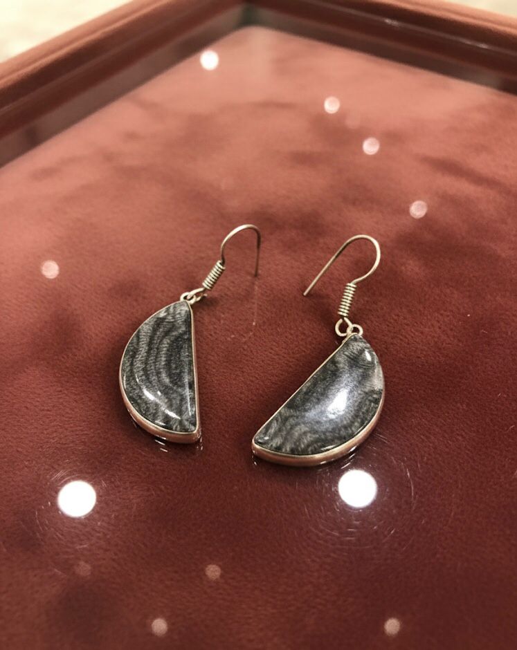 Grey Glam Earrings