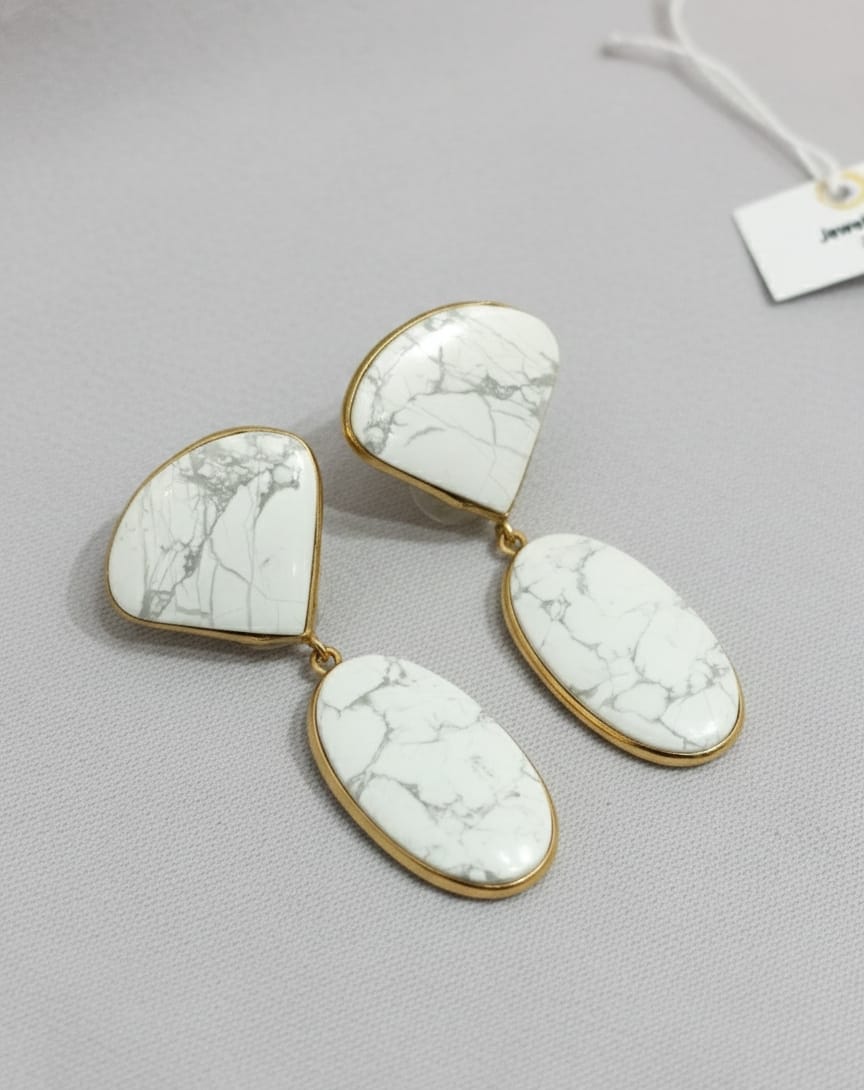 White Glow Earrings