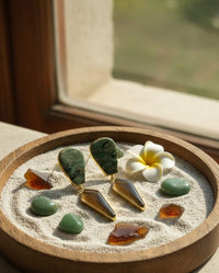 Thumbnail for Brown Crystal Earrings