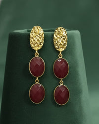 Thumbnail for Ruby Shine Dangler Earrings