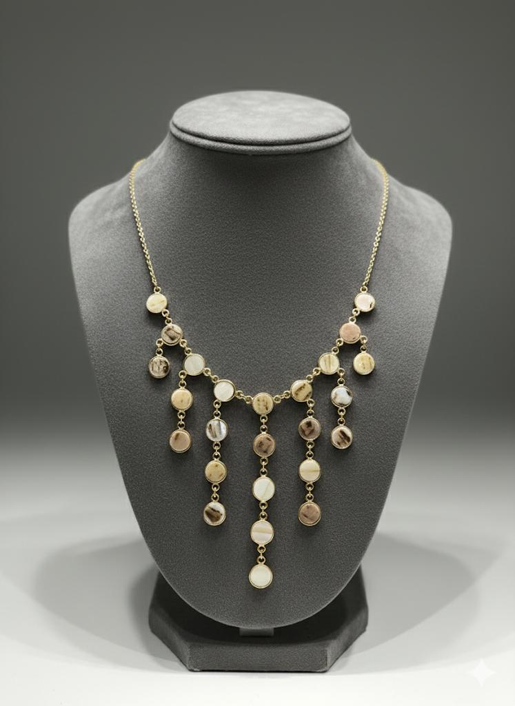 Multi Mother Pearl Chain