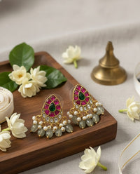 Thumbnail for Anaya Ruby Mint Earrings