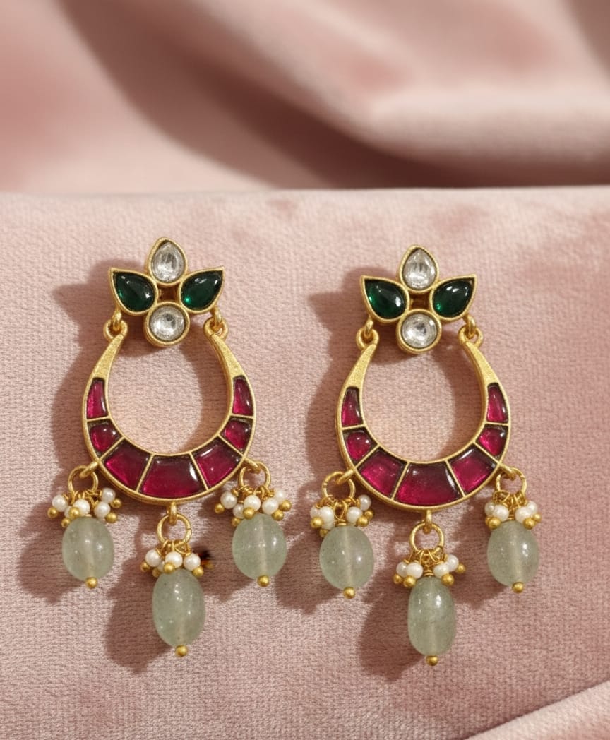 Roshan Ruby Mint Earrings