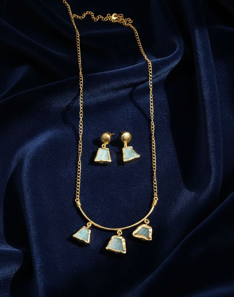 Green Earth Pendant Set