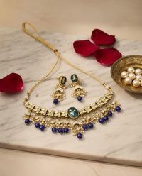 Thumbnail for Neel Rani Kundan Necklace Set