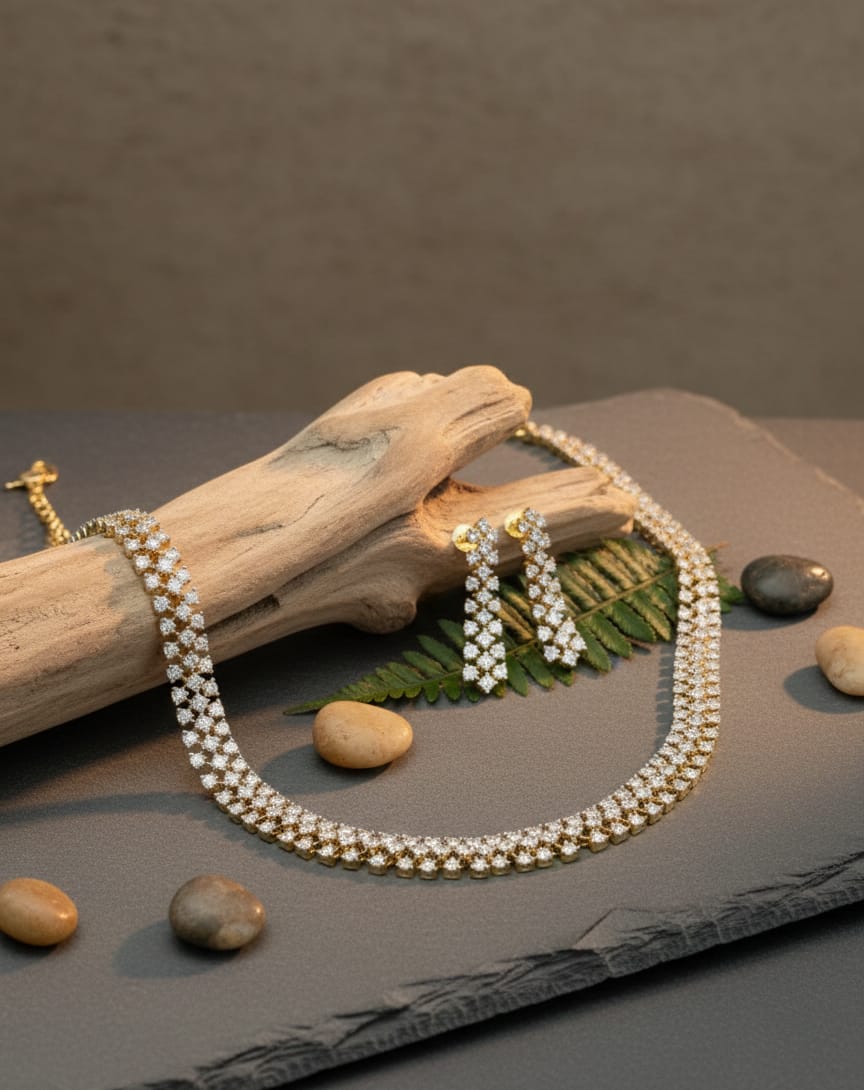 Sunlit Spark Necklace Set