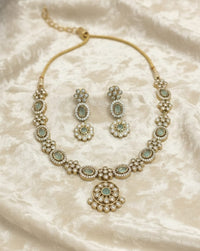 Thumbnail for Mint Polki Necklace Set