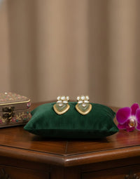 Thumbnail for Lotus Polki Mint Earrings