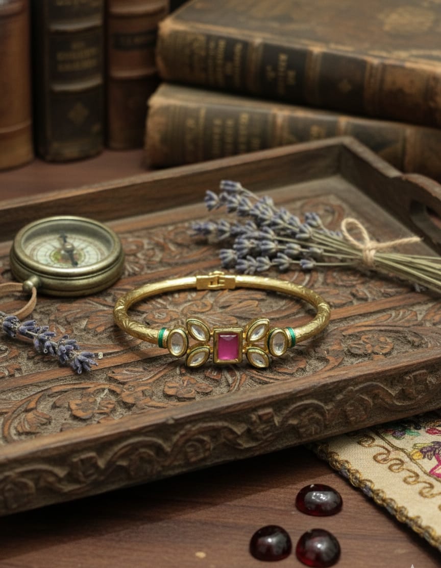 Ruby Kundan Bracelet