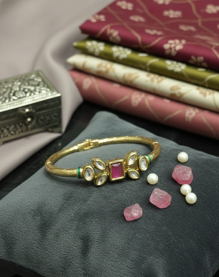 Ruby Kundan Bracelet