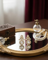 Thumbnail for Golden Round Polki Earrings