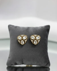 Thumbnail for Oval Polki Earrings