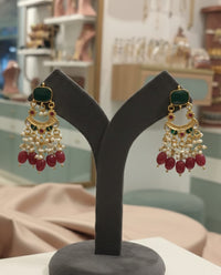 Thumbnail for Rani Emerald Pearl Earrings