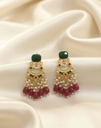 Thumbnail for Rani Emerald Pearl Earrings