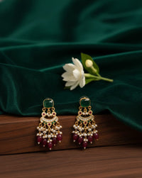 Thumbnail for Rani Emerald Pearl Earrings