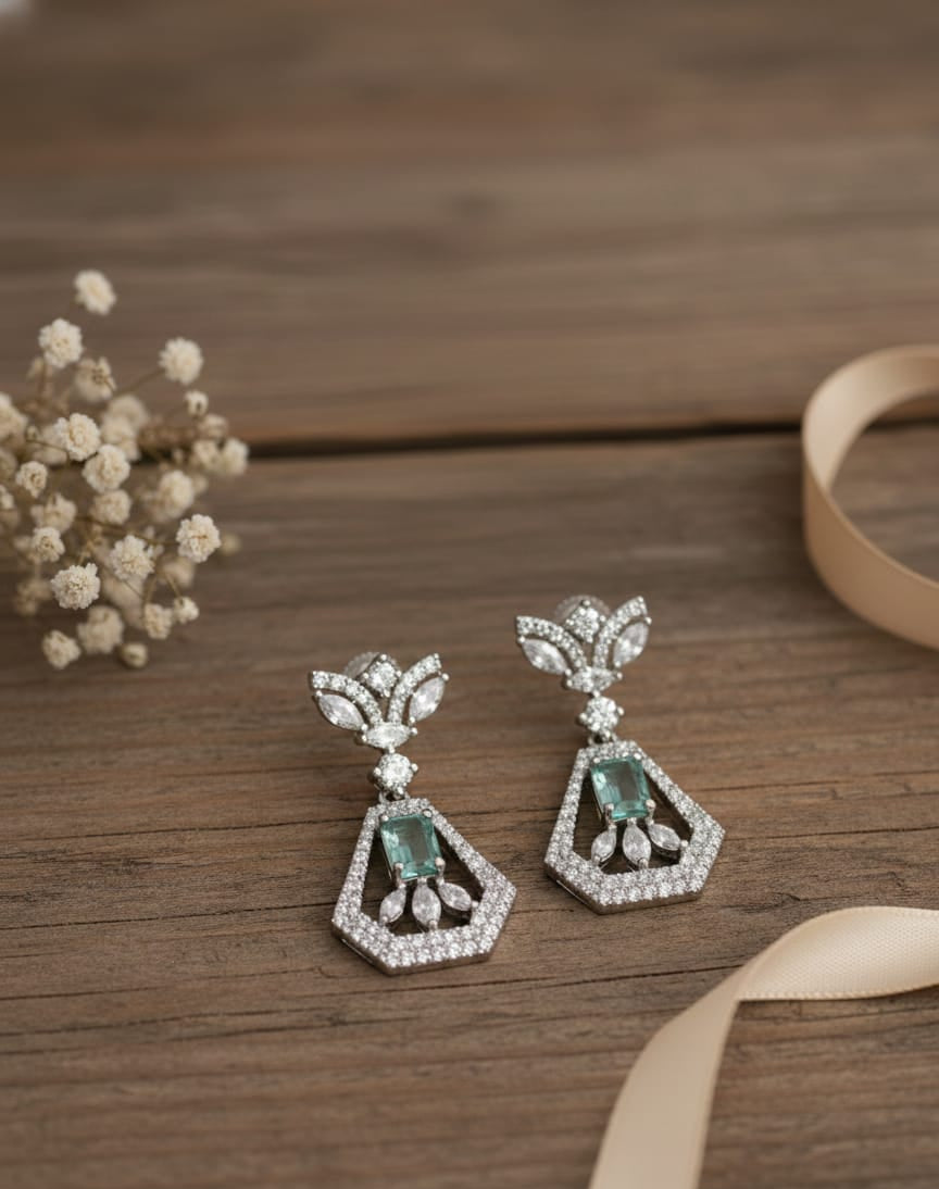 Mint Shimmer Earring