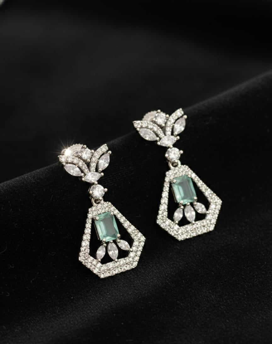 Mint Shimmer Earring