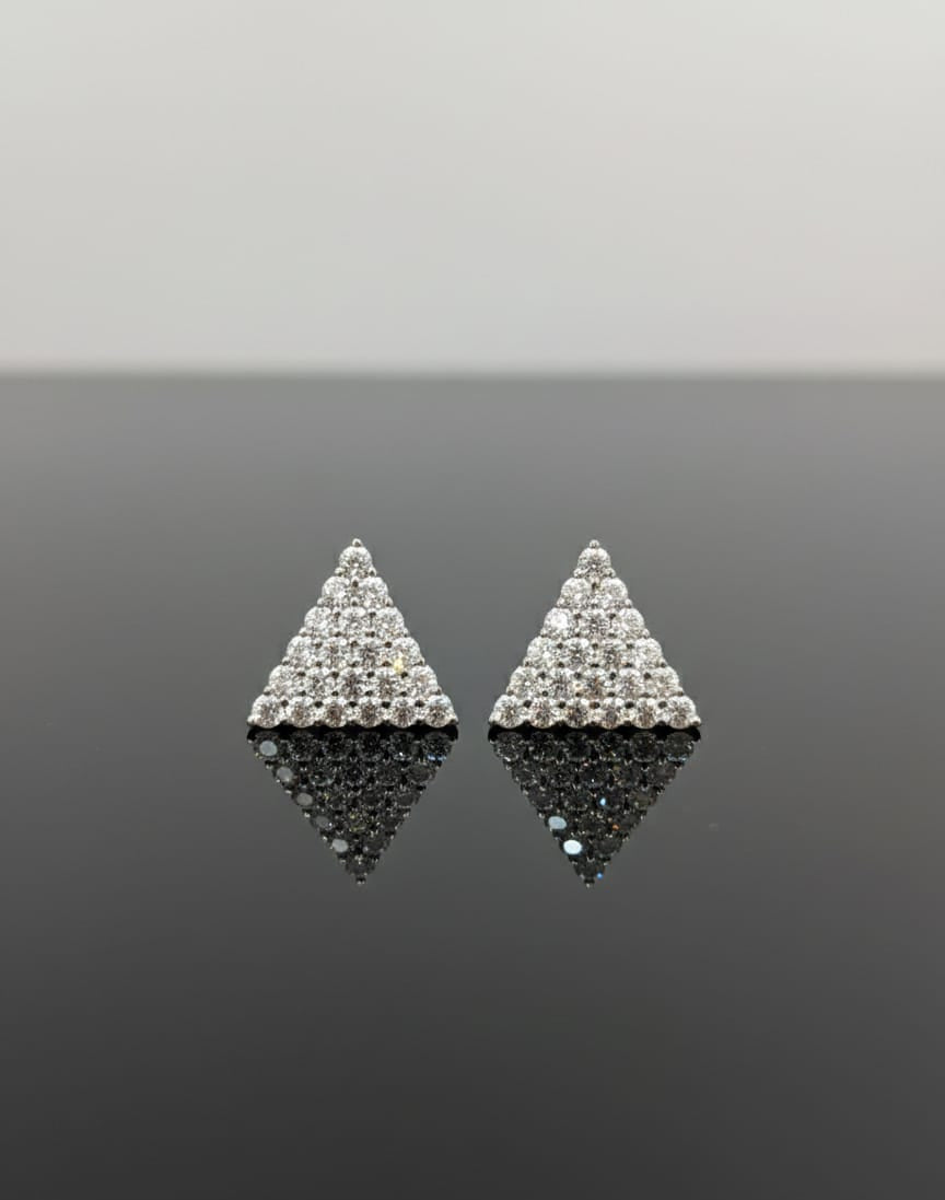 Shimmer Triangle Earrings