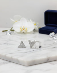 Thumbnail for Shimmer Triangle Earrings
