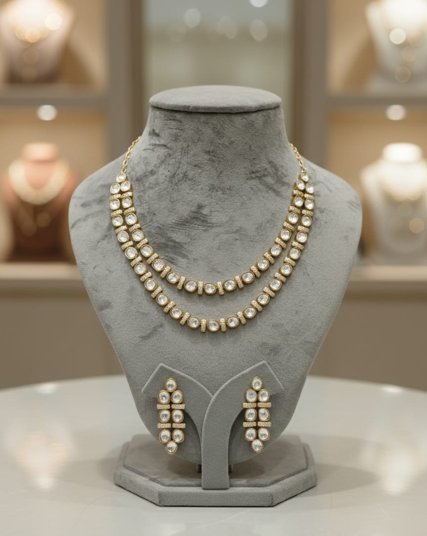 Polki Grace Necklace Set