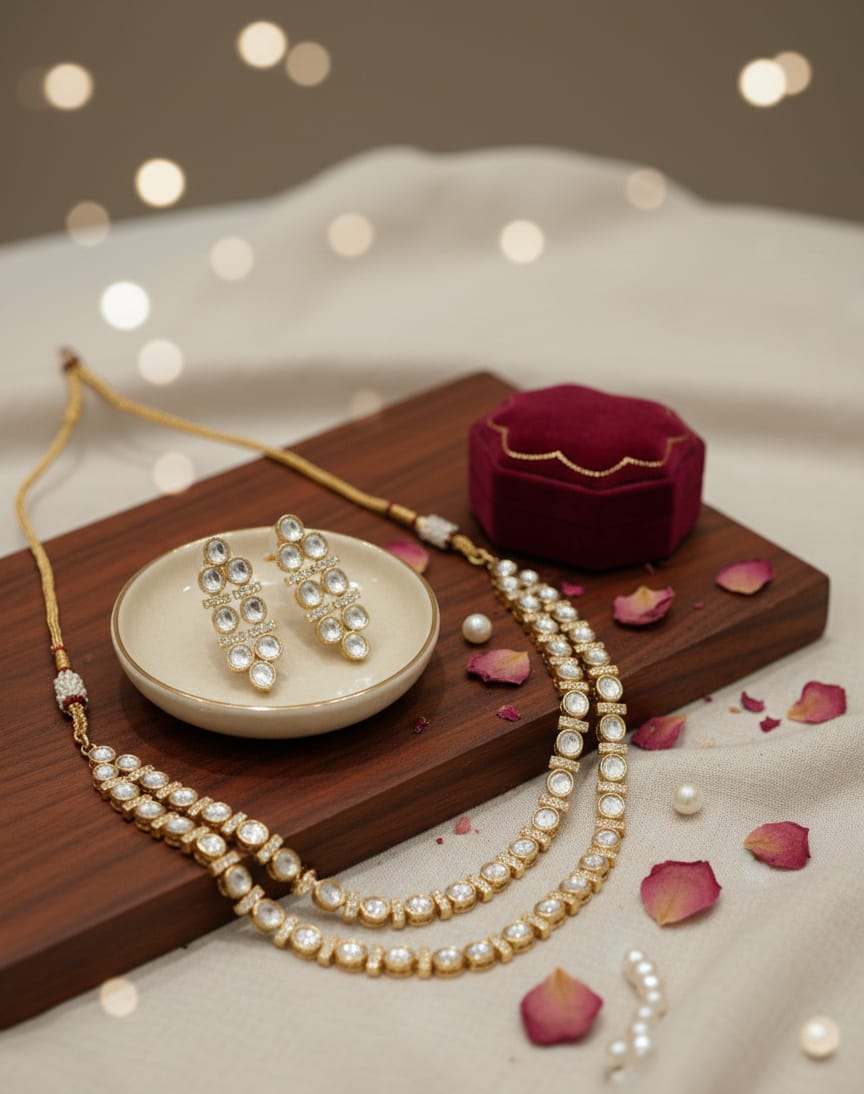Polki Grace Necklace Set