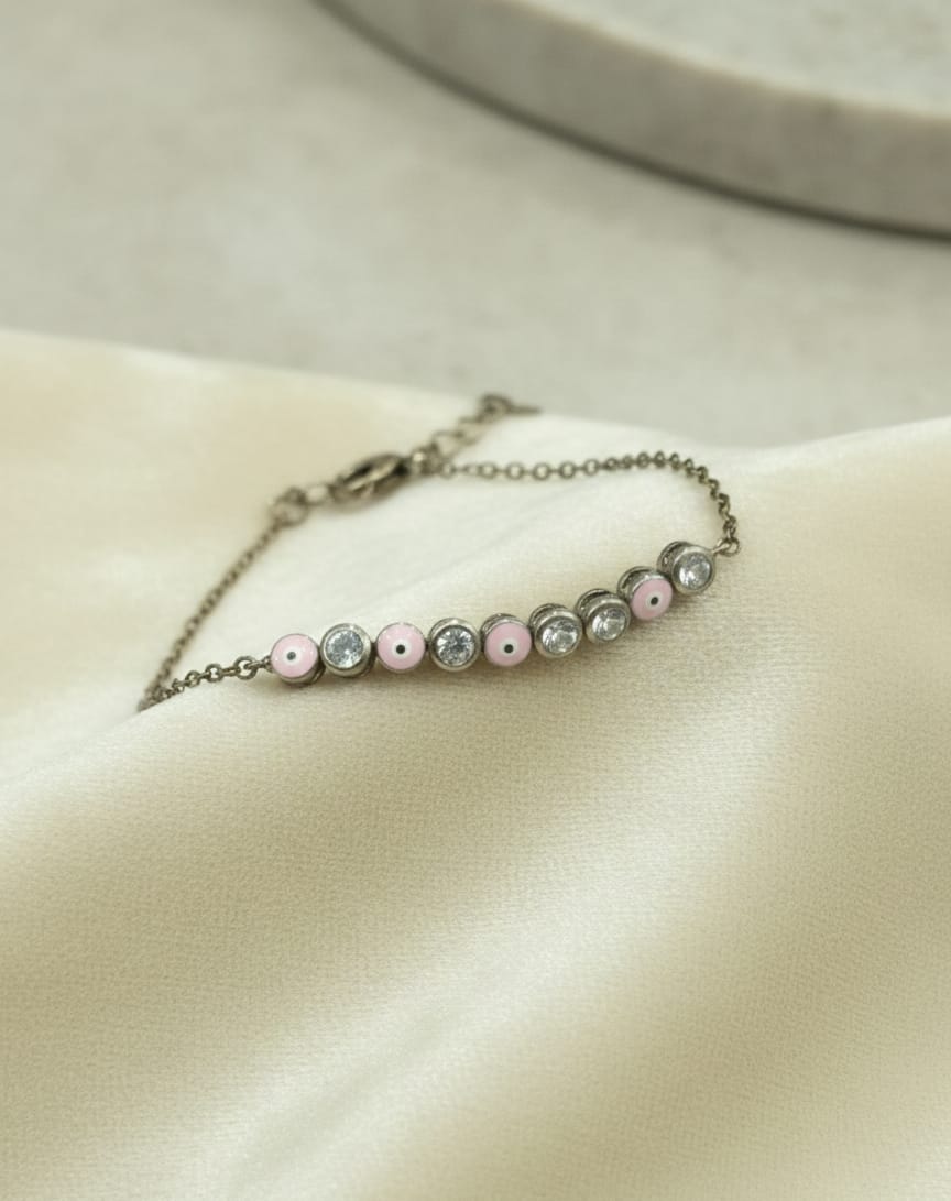925 Evil Eye Audjustable Bracelet