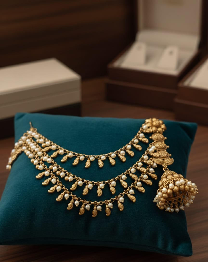 Swarna Pushpa Ear Chain