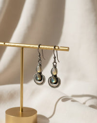 Thumbnail for 925 Silver Rainbow Moonstone Earrings