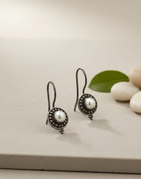 Thumbnail for 925 Silver White Drop Earrings
