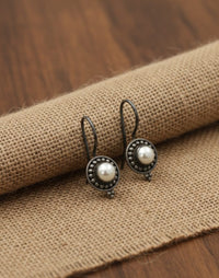 Thumbnail for 925 Silver White Drop Earrings