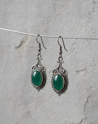 Thumbnail for 925 Silver Mystic Green Earrings