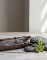 Thumbnail for Red Stone Silver Oxidise Pendant