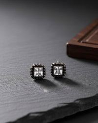 Thumbnail for 925 Oxidie Square Stud Earrings