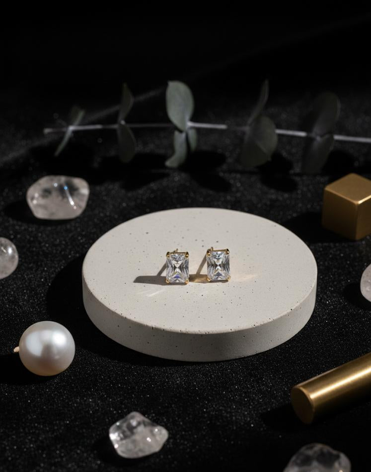 Gold Platted Silver Earrings