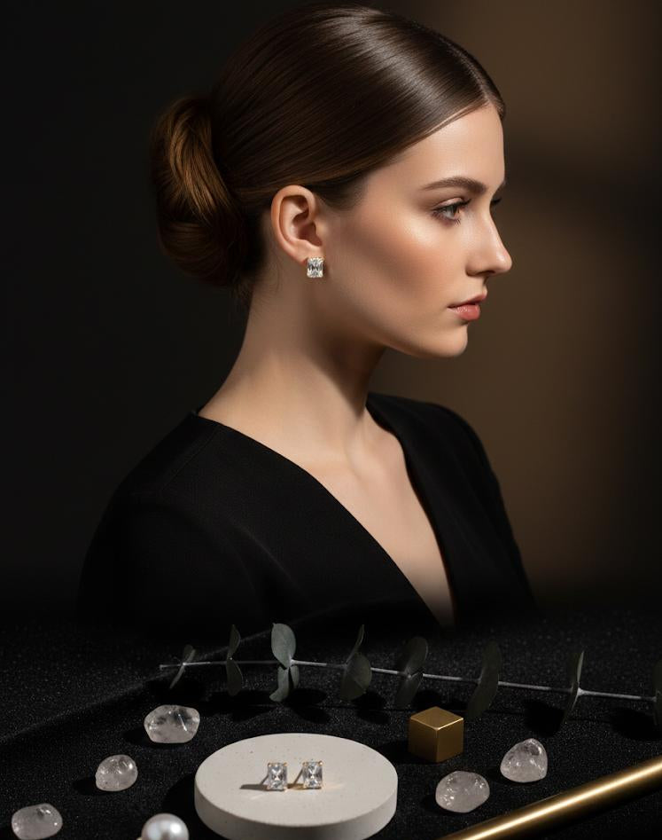 Gold Platted Silver Earrings