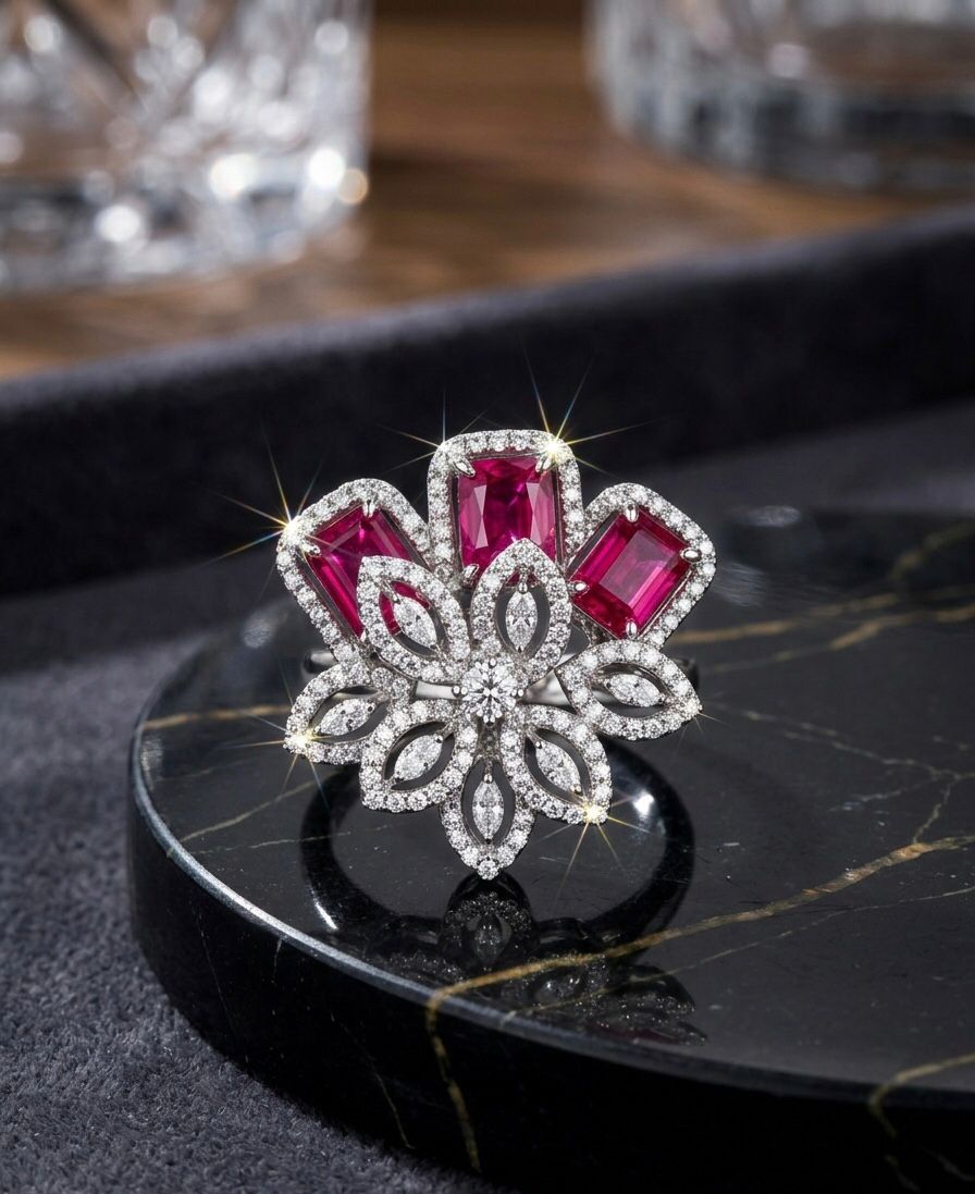 Ruby Bow Ring