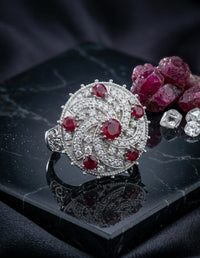 Thumbnail for Ruby Cocktail Ring