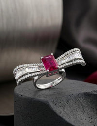 Thumbnail for Baguette Ruby Ring