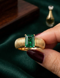 Thumbnail for Green Stone Golden Ring