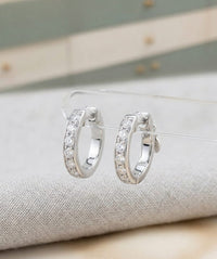 Thumbnail for 925 Silver Round Hoop Earrings