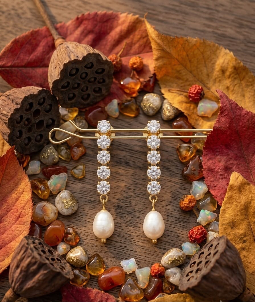 Sleek Stone Dangler Earrings