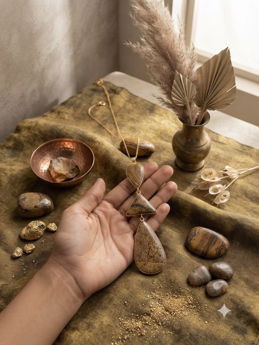 Brown Stone Chain