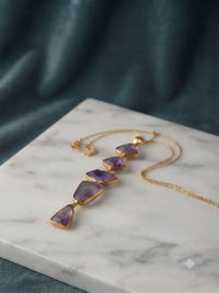 Thumbnail for Purple Raw Stone Chain