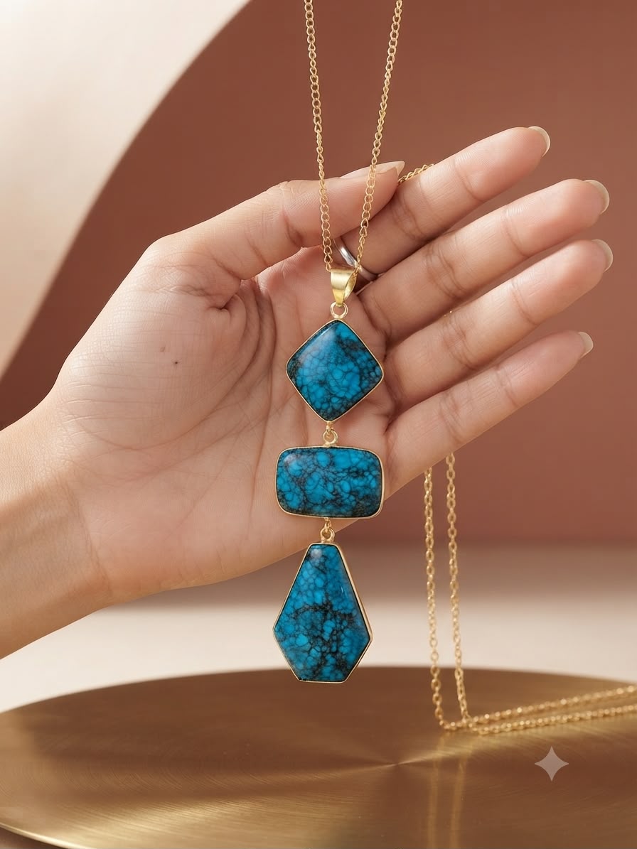 Blue Stone Long Chain