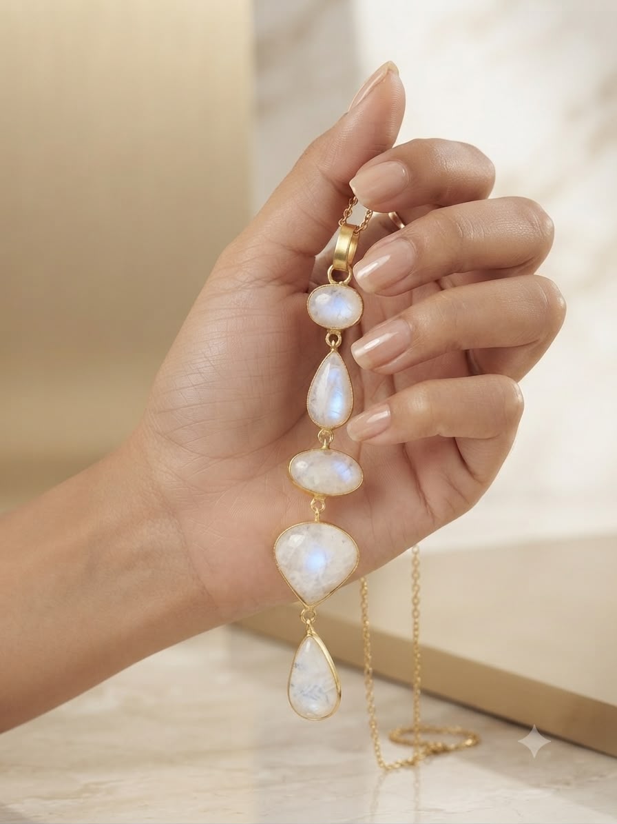 Milky Raw Stone Chain