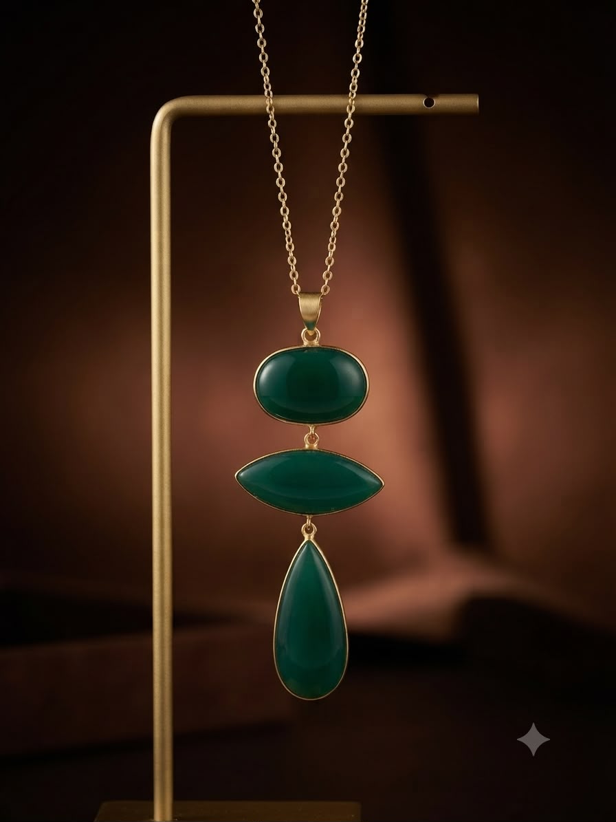 Emerald Stone Chain