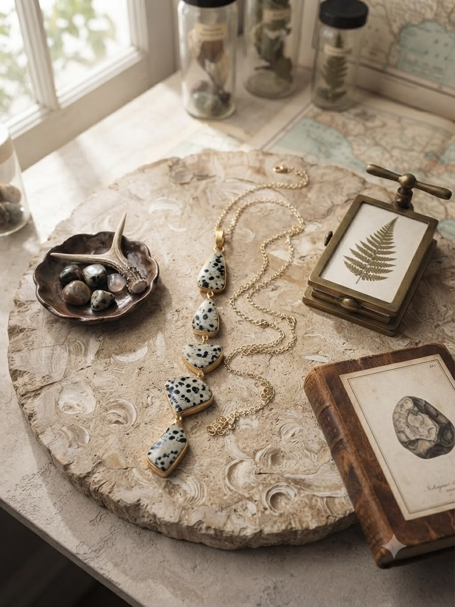 Black White Stone Chain