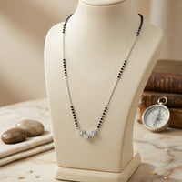 Thumbnail for 925 Silver Triple Round Mangalsutra Chain