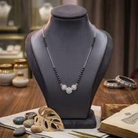 Thumbnail for 925 Silver Triple Round Mangalsutra Chain